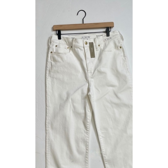 NWT! J. CREW ’96 Slim Wide Jeans Retro Raw Hems Solid White Preppy 30 Tall 30T - Picture 4 of 15